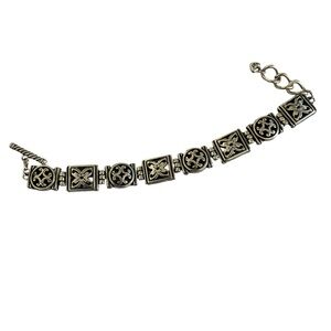 Brighton Retired Hamilton Link Toggle Silver Bracelet - EUC